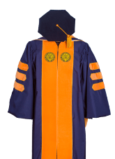 COPPIN STATE UNIVERSITY CLASSIC DOCTOR GOWN HOOD TAM FRONT
