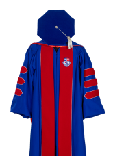DUQUESNE DOCTOR GOWN HOOD TAM FRONT VIEW
