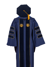 FLORIDA INTERNATIONAL UNIVERSITY DOCTOR GOWN HOOD TAM FRONT VIEW