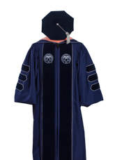 GEORGIA SOUTHERN UNIVERSITY GOWN HOOD TAM FRONT