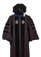 GONZAGA UNIVERSITY CLASSIC DOCTOR GOWN HOOD TAM FRONT(1)