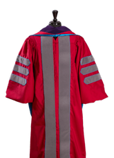 Loyola Law School Doctor Gown and Hood front PURPLE VELVET