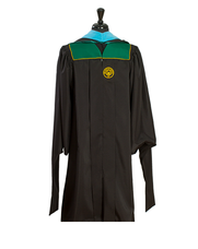 New Jersey City University Master Gown Front