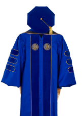 UC SANTA CRUZ DOCTOR GOWN HOOD TAM FRONT
