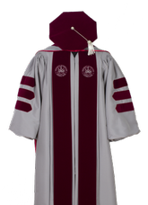 UNIVERSITY OF MARYLAND EASTERN SHORE DOCTOR DELUXE GOWN HOOD TAM FRONT