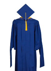 WEBSTER UNIVERSITY MASTER GOWN HOOD MORTARBOARD FRONT