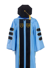 WIDENER UNIVERSITY CLASSIC DOCTOR GOWN HOOD TAM FRONT