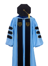 WIDENER UNIVERSITY DELUXE DOCTOR GOWN HOOD TAM FRONT(1)