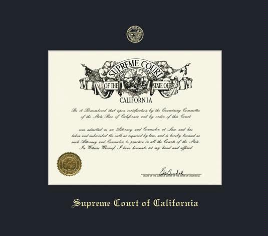 Custom Diploma Frames Certificate Frames Framing Success State Bar Of California Certificate 11x14 With Black Mat