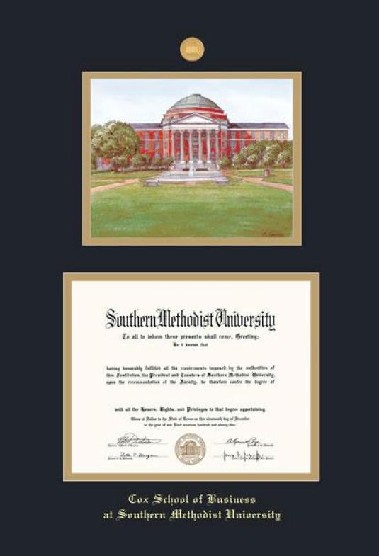 Custom Diploma Frames & Certificate Frames - Framing Success: SMU