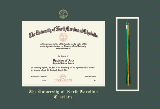 Charlotte Embossed Diploma Frame with Lithograph Print Gold 11 x 14 Campus Images NC993LGED University of North Carolina 11 x 14
