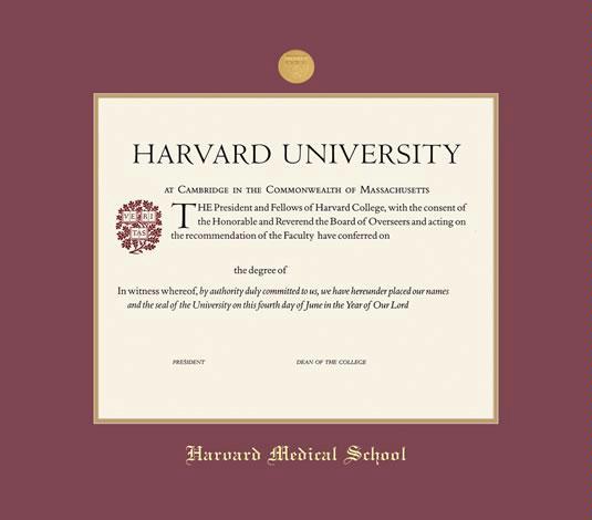 Custom Diploma Frames & Certificate Frames - Framing Success: Harvard U ...