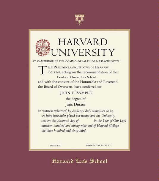 Custom Diploma Frames & Certificate Frames Framing Success Harvard