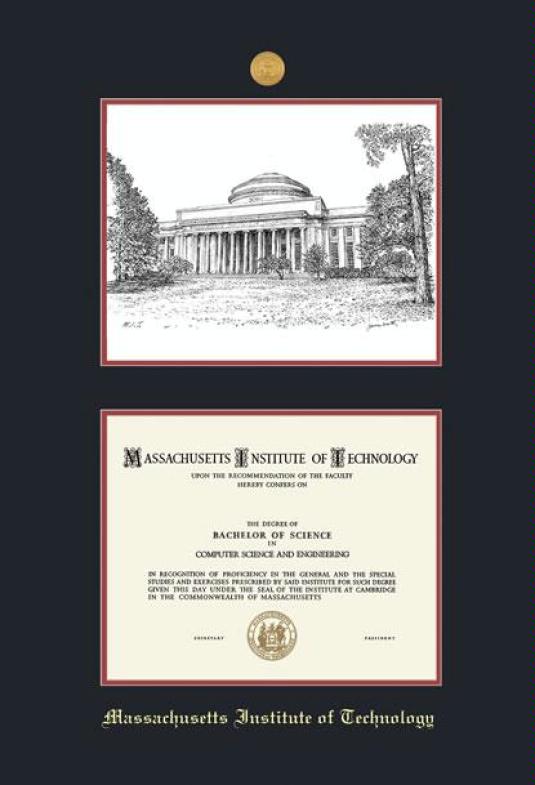 Custom Diploma Frames & Certificate Frames Framing Success MIT Dip