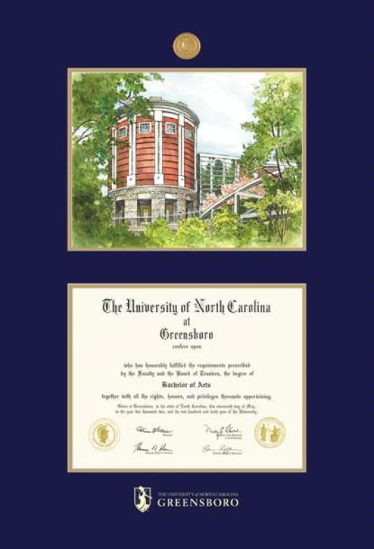Custom Diploma Frames & Certificate Frames Framing Success UNC at