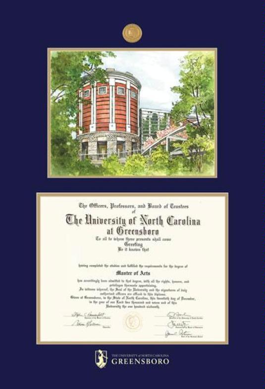 Custom Diploma Frames & Certificate Frames Framing Success UNC
