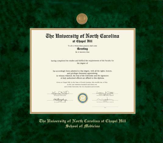 Custom Diploma Frames & Certificate Frames - Framing Success: UNC ...