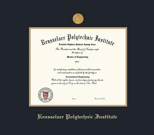 Custom Diploma Frames And Certificate Frames Framing Success Rpi Diploma Pre 718 Frame W 