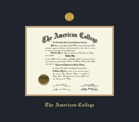 Custom Diploma Frames And Certificate Frames Framing Success American College Cert 13x17 W