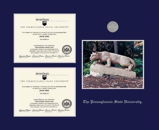 Penn State good diploma frame