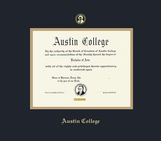 Custom Diploma Frames And Certificate Frames Framing Success Austin College Dip Frame W Black