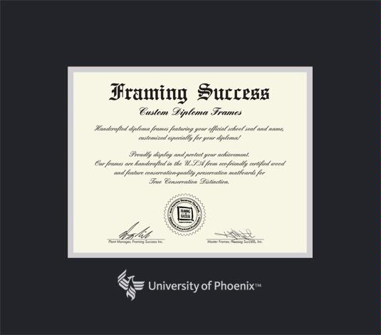 Custom Diploma Frames & Certificate Frames - Framing Success: UOP ...