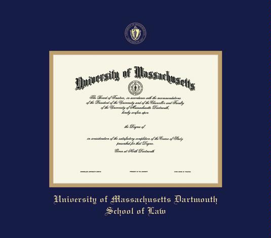 University of Massachusetts Dartmouth diploma frame campus photo certificate framing graduation document shops plaque UMass Dartmouth degree gift