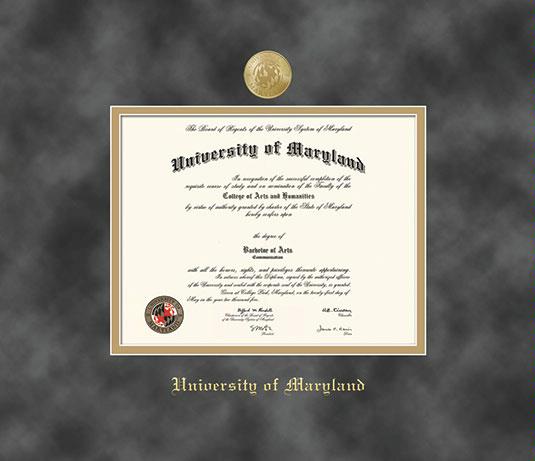 Custom Diploma Frames & Certificate Frames - Framing Success: U of MD