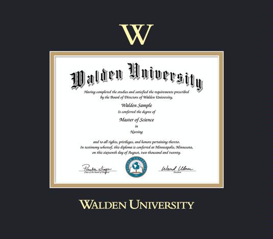 Custom Diploma Frames & Certificate Frames - Framing Success: Walden ...