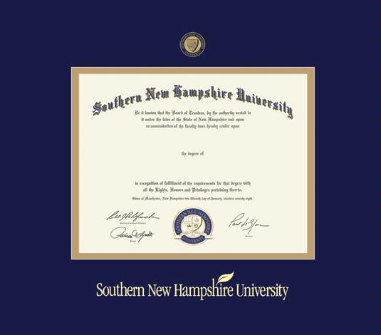 Southern New Hampshire University Diploma Frame In Executive With