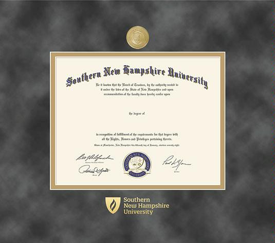 Custom Diploma Frames And Certificate Frames Framing Success Snhu Phd 22018 822 With Gold 