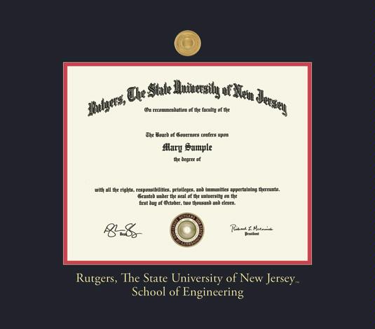 Custom Diploma Frames & Certificate Frames - Framing Success: Rutgers U ...