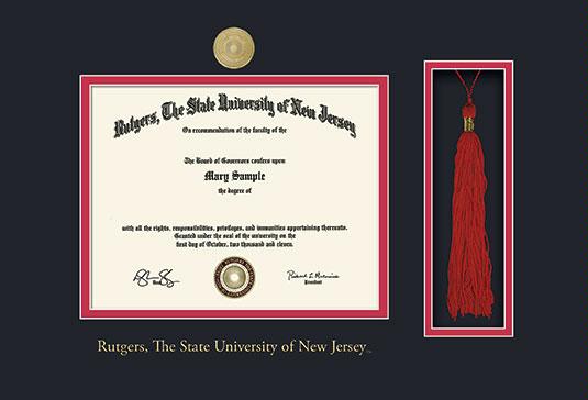 Custom Diploma Frames & Certificate Frames - Framing Success: Rutgers ...