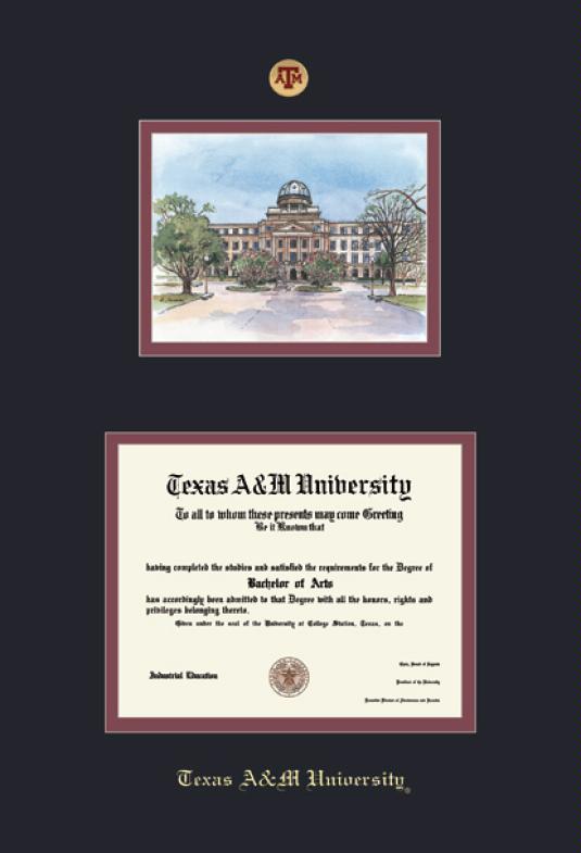 Custom Diploma Frames & Certificate Frames Framing Success Texas A&M
