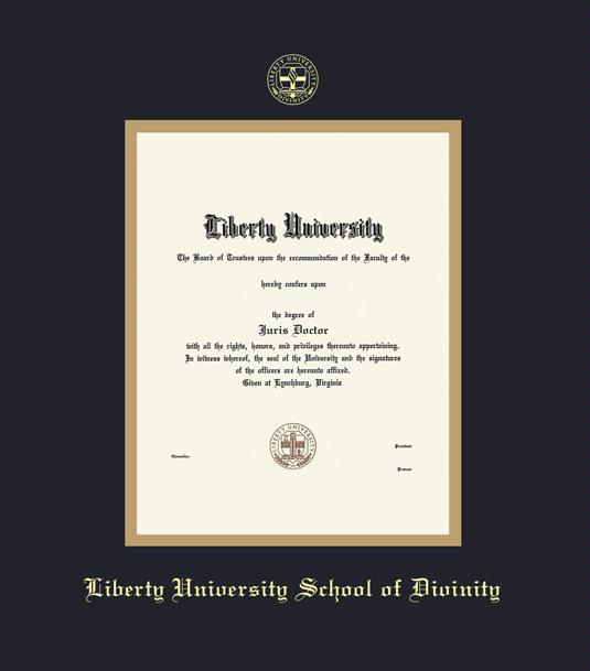 Custom Diploma Frames & Certificate Frames Framing Success Liberty University Divinity (2017